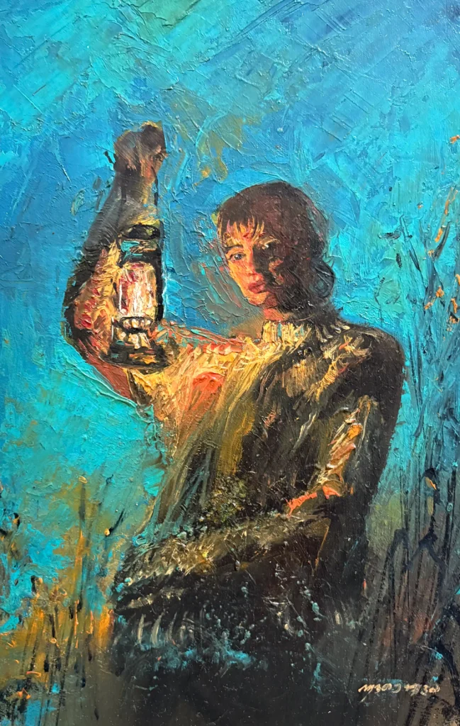 Lady with lantern